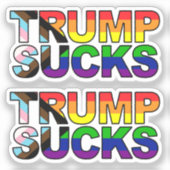 Pride "Trump Sucks"-sticker Sticker (Voorkant)