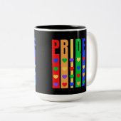 Pride Tweekleurige Koffiemok (Voorkant rechts)