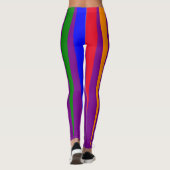 PRIDE typografie gay regenboogstralen paarse Leggings (Achterkant)