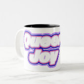 Pride Typografie Kunst Tweekleurige Koffiemok (Voorkant links)