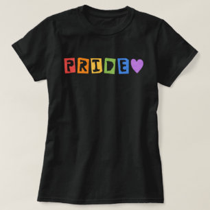 Pride Typography Regenboog T-Shirt