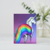 Pride Unicorn Briefkaart (Staand voorkant)