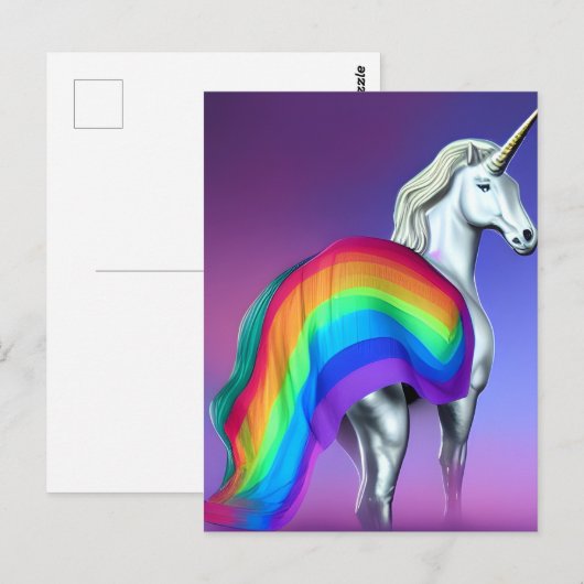 Pride Unicorn Briefkaart (Voorkant / Achterkant)