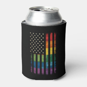 Pride USA Amerika Gescheurde Regenboogvlag LGBTQ Blikjeskoeler