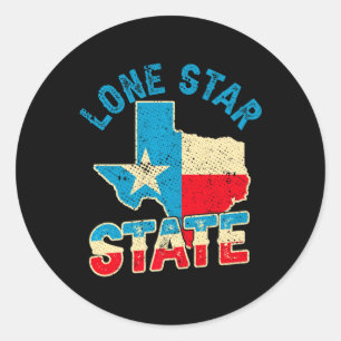 Pride USA Patriot Lone Star State Texas Onafhankel Ronde Sticker