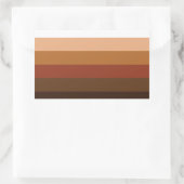 Pride-valstripes voor mensen met kleur (POC) Rechthoekige Sticker (Tas)