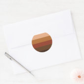 Pride-valstripes voor mensen met kleur (POC) Ronde Sticker (Envelop)