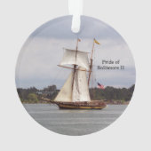 Pride van Baltimore II acrylhoudend ornament (achterkant)