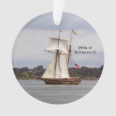 Pride van Baltimore II acrylhoudend ornament (voorkant)