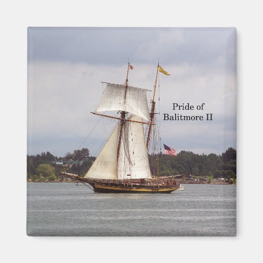 Pride van Baltimore II magnet (Voorkant)