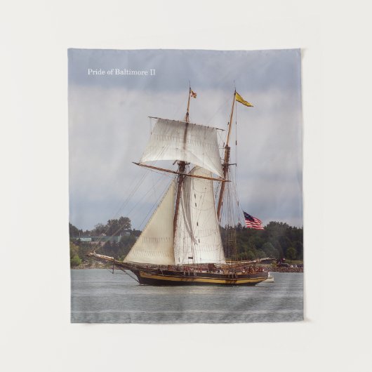 Pride van Baltimore II tapestry Wandkleed (Voorkant)