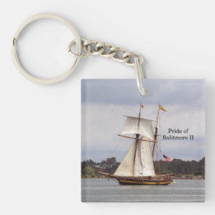 Pride van de acrylsleutelketen Baltimore II Sleutelhanger