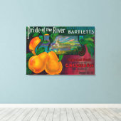 Pride van de perenkrat LabelLocke, CA Canvas Afdruk (Insitu (Houten vloer))