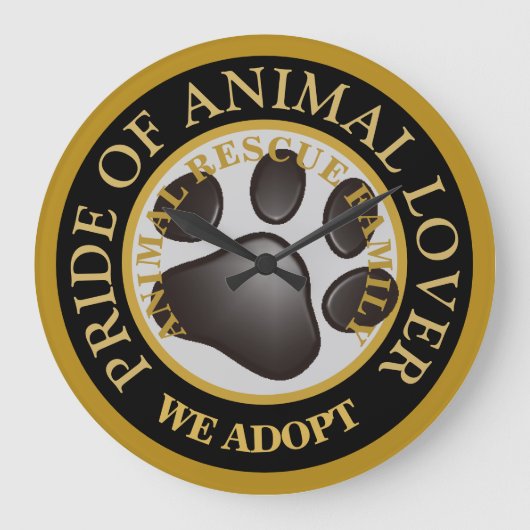 Pride van Dierenvriend Premium Watch Grote Klok (Voorkant)