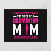 Pride van een Badminton mama Briefkaart (Voorkant)