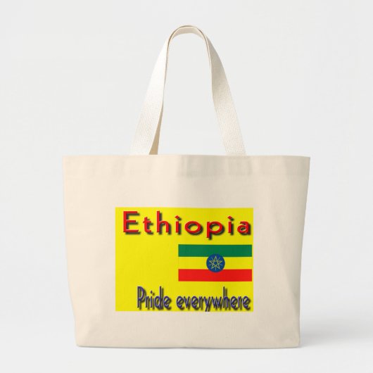 Pride van Ethiopië Grote Tote Bag (Voorkant)