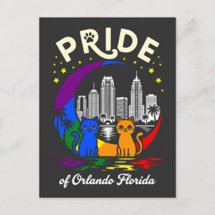 Pride van Orlando City Florida Cats Regenboogvlag Briefkaart