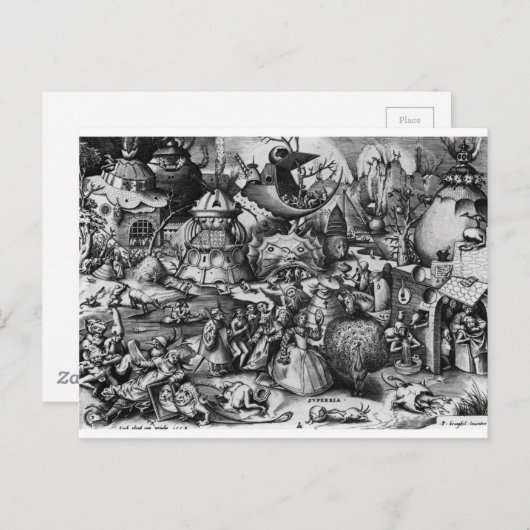 Pride van Pieter Bruegel de Ouder Briefkaart (Voorkant / Achterkant)