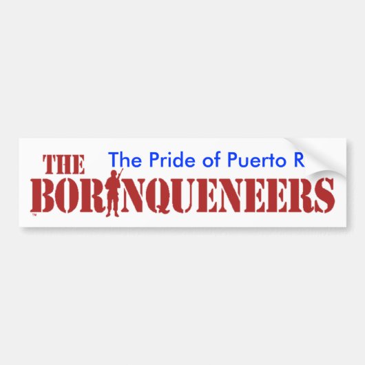 Pride van Puerto Rico Bumpersticker (Voorkant)
