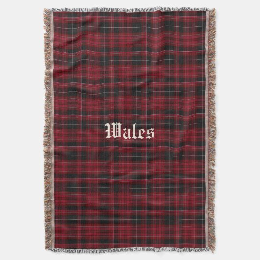 Pride van Wales Tartan Pset Custom Throw Blanket Deken (Voorkant Verticaal)