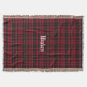Pride van Wales Tartan Pset Custom Throw Blanket Deken (Voorkant)