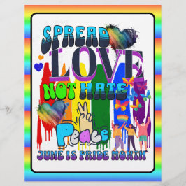 Pride | Verspreid Liefde Niet Haat Flyer