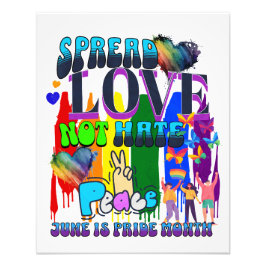 Pride | Verspreid Liefde Niet Haat Foto Afdruk