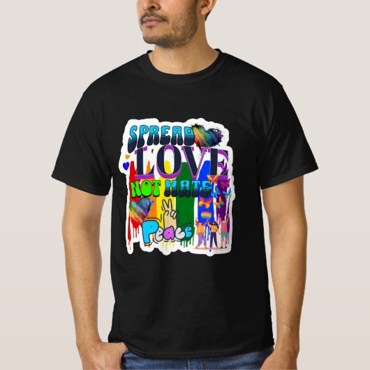Pride | Verspreid Liefde Niet Haat T-shirt (Voorkant)