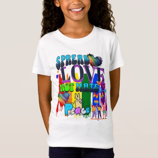 Pride | Verspreid Liefde Niet Haat T-shirt (Voorkant)