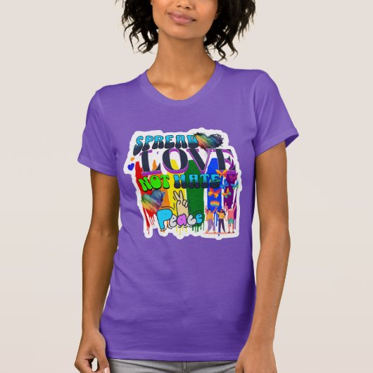 Pride | Verspreid Liefde Niet Haat T-shirt (Voorkant)