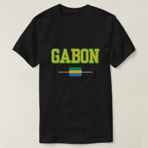 Pride Vibrant Gabon Vlag T-shirt