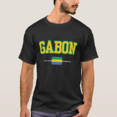 Pride Vibrant Gabon Vlag T-shirt (Voorkant)