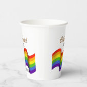Pride vieren Papieren bekertje Bekers (Rechts)