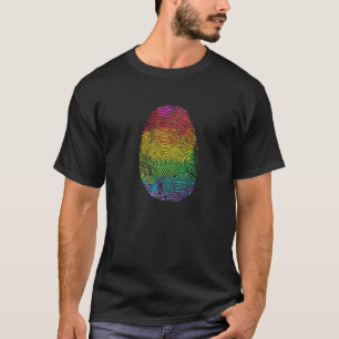 Pride vingerafdruk, gekleurd Premium T-shirt