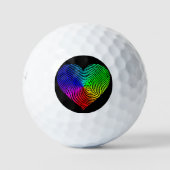PRIDE Vingerafdruk Golfballen (Voorkant)