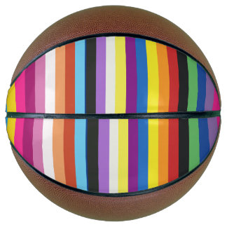Pride vlag Colorful Stripes Pattern Basketball Basketbal