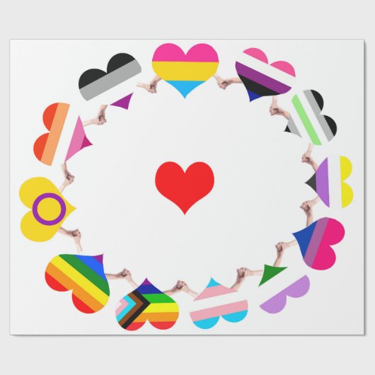 Pride vlag inpakpapier (Vlak)