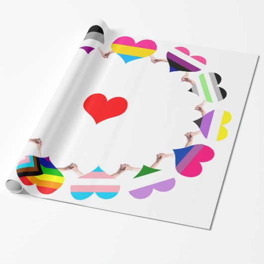 Pride vlag inpakpapier (Uitgerold)