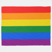 Pride vlag kleuren strepen venster cling fleece deken (Voorkant (Horizontaal))