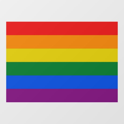 Pride vlag kleuren strepen venster cling raamsticker (Vel)