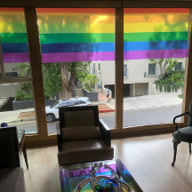 Pride vlag kleuren strepen venster cling