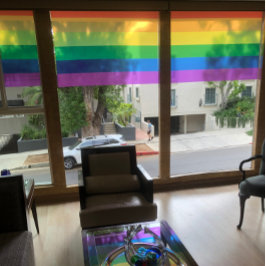 Pride vlag kleuren strepen venster cling raamsticker