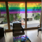 Pride vlag kleuren strepen venster cling raamsticker