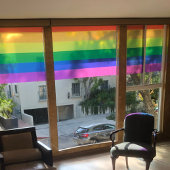 Pride vlag kleuren strepen venster cling raamsticker