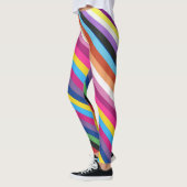 Pride vlag Kleurenbandpatroon Leggings (Links)