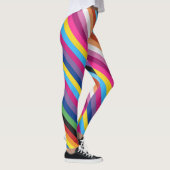 Pride vlag Kleurenbandpatroon Leggings (Rechts)