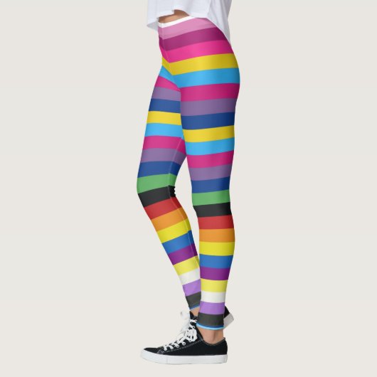 Pride vlag Kleurstrepes Leggings (Links)