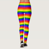 Pride Vlag LGBTQ+ Regenboog Kleuren Leggings (Achterkant)
