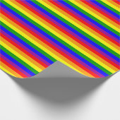Pride Vlag LGBTQIA+ Regenboog Kleuren Cadeaupapier (Hoek)
