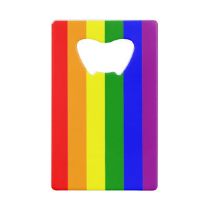 Pride Vlag LGBTQIA+ Regenboog Kleuren Creditkaart Flessenopener